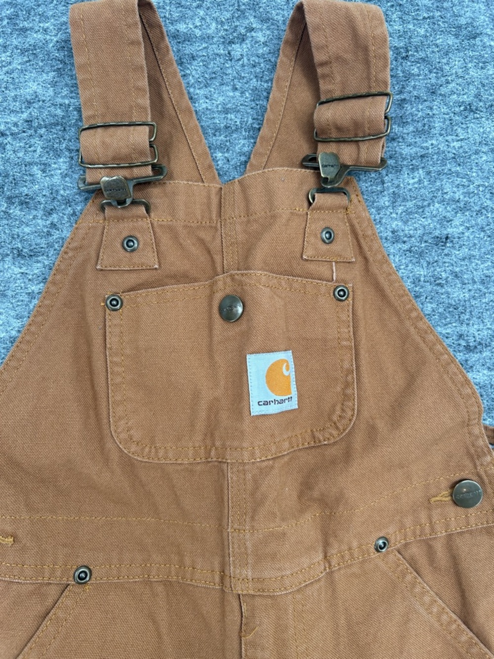 Carhartt Kids Duck Washed Bib Overall Size 6 CHILD) - Picture 5 of 8